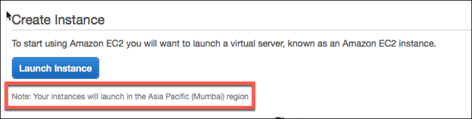 Create an instance on AWS