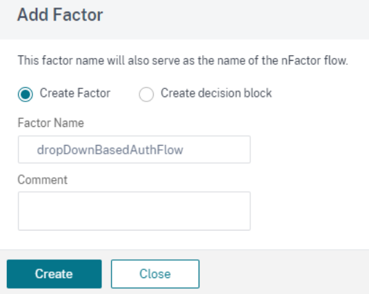 Create a factor
