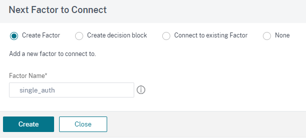 Click to add the next factor