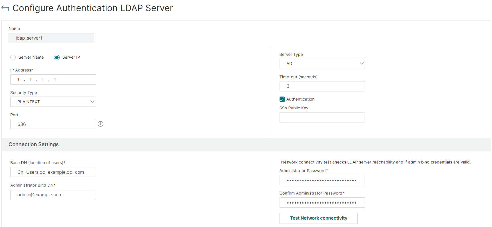 Klartext in SSL ändern