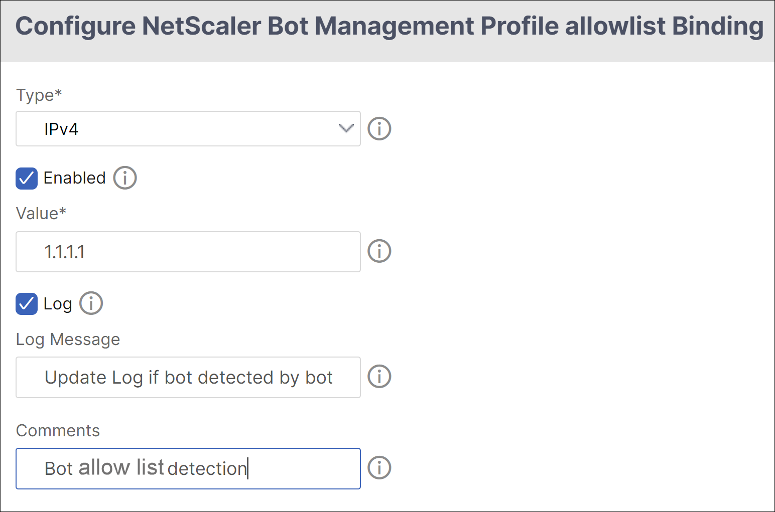 Configure bot allow list