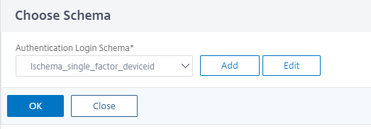 Select schema for second factor