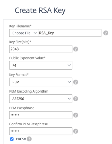 Enter values