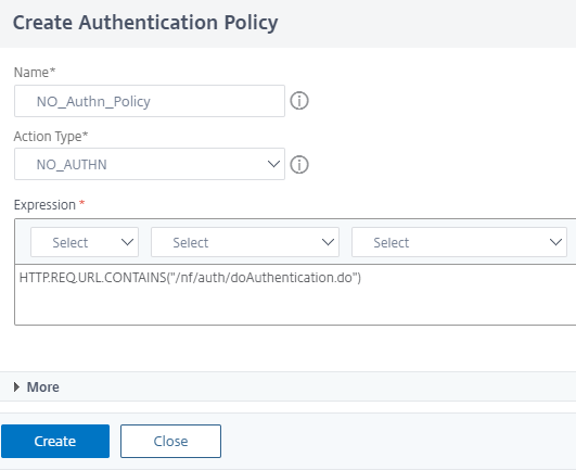 Click to add a policy
