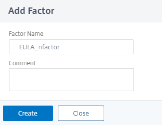 Add a factor name