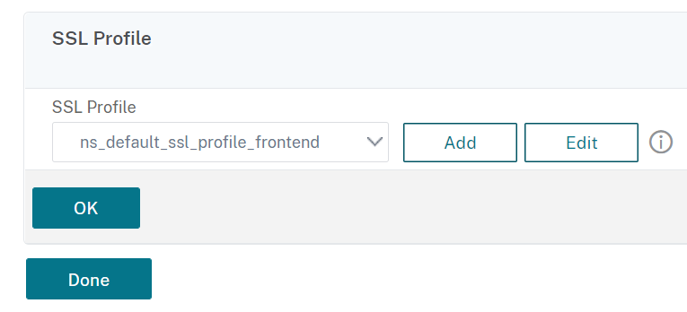 Associate SSL profile with load balancing virtual server of type SSL