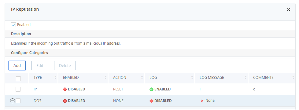 Configure IP Reputation
