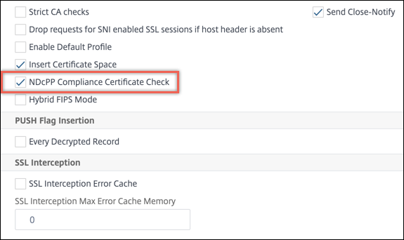 NDcPP compliance certificate check