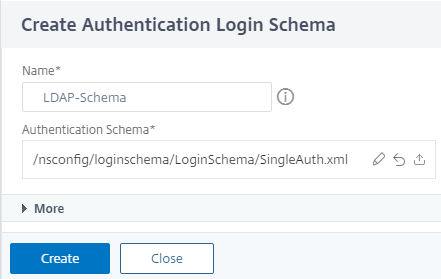 Add schema for LDAP auth