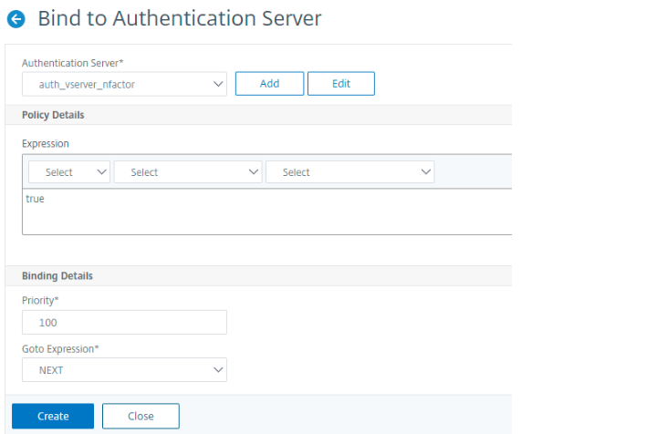 Bind auth server