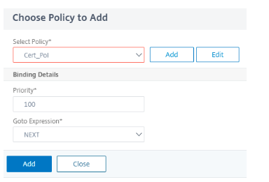 Agregar directiva de autenticación LDAP