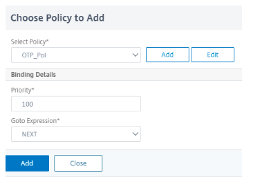 Agregar directiva de autenticación LDAP