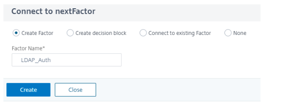 Create factor LDAP