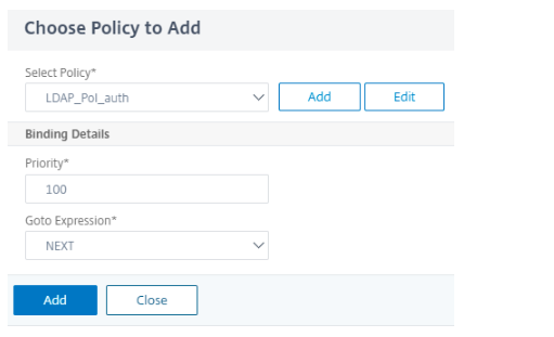 Policy for LDAP