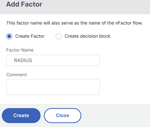 Geben Sie einen Namen für den Faktor ein