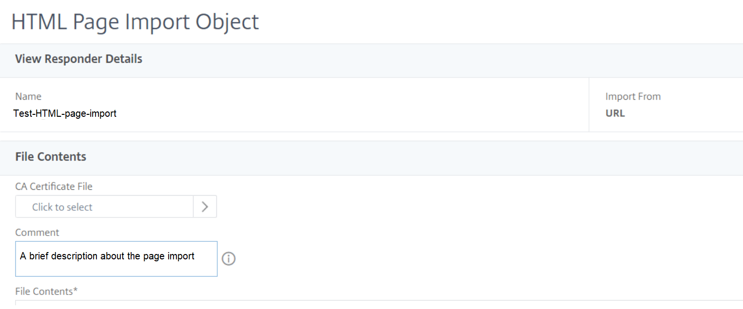 HTML-Seitenimport