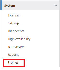 System profiles