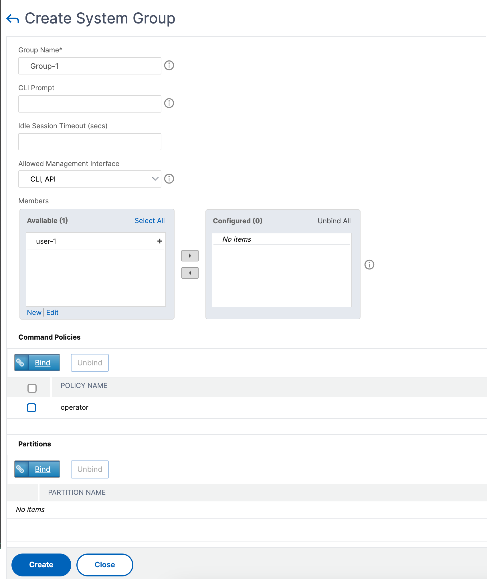 Erstellen Sie eine Systembenutzergruppe auf der NetScaler GUI für die Benutzerauthentifizierung