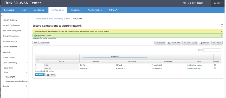 AVWAN deployment success