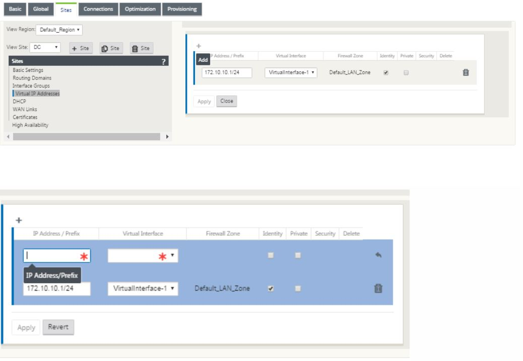 Configure VIP MCN