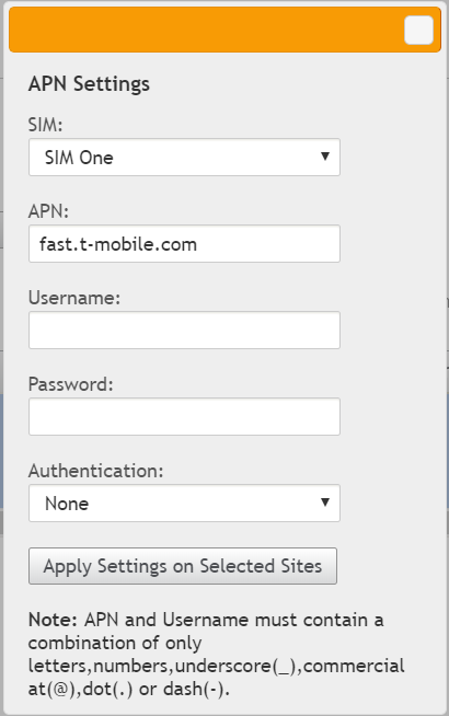 APN 设置