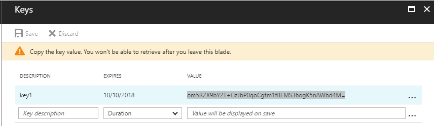Abbildung: Geheimen Schlüssel kopieren