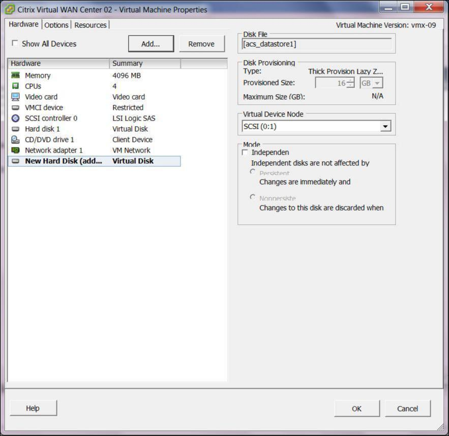 vSphere Client 02 VM properties
