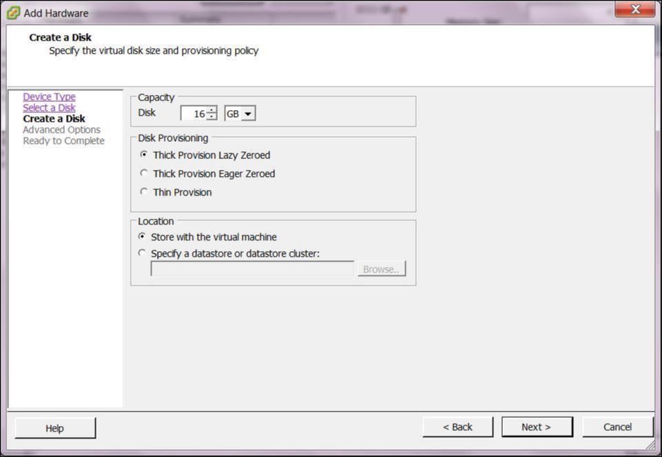 create disk