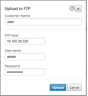 Hochladen auf FTP