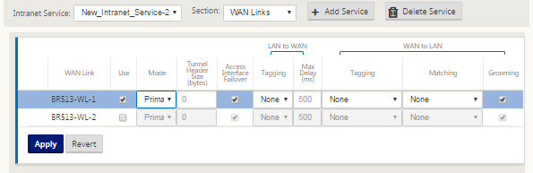 WAN-Link-Zuordnung