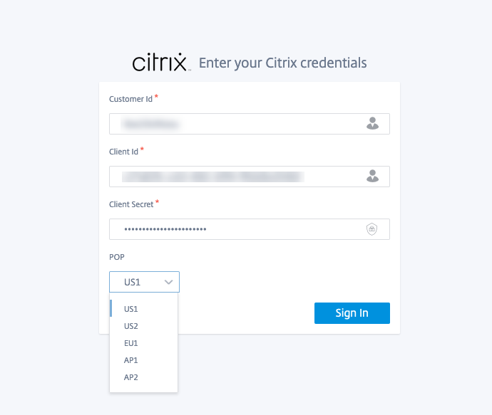 Citrix Cloud Cloud-Verwaltungs-IP