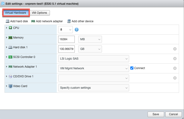 ESXI VM disk space
