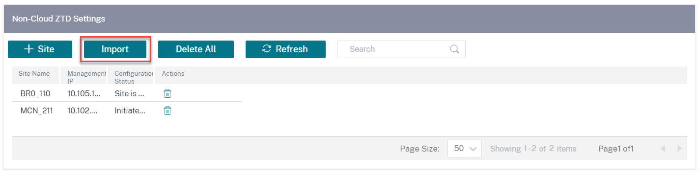 Import CSV file