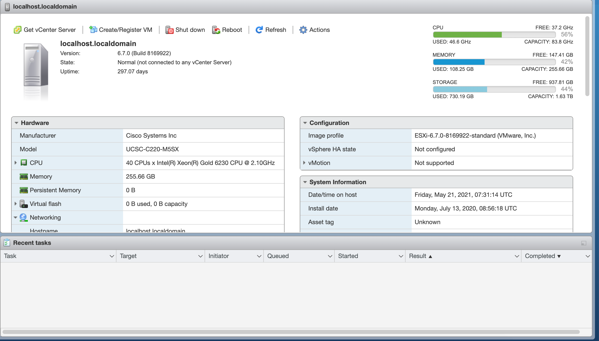 Cliente vSphere local