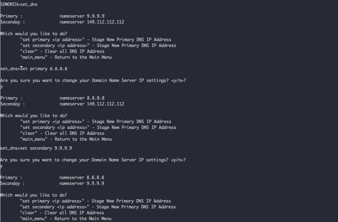 DNS-Dienstkonfiguration mit CLI