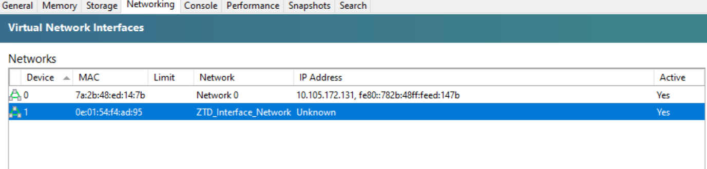 ZTD interface on Citrix Hypervisor