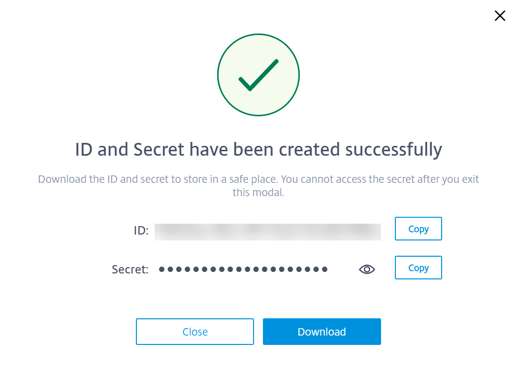 ID und Secret