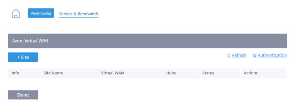 Azure仮想WANがサイトを追加します