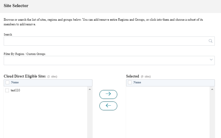 Cloud direct service site