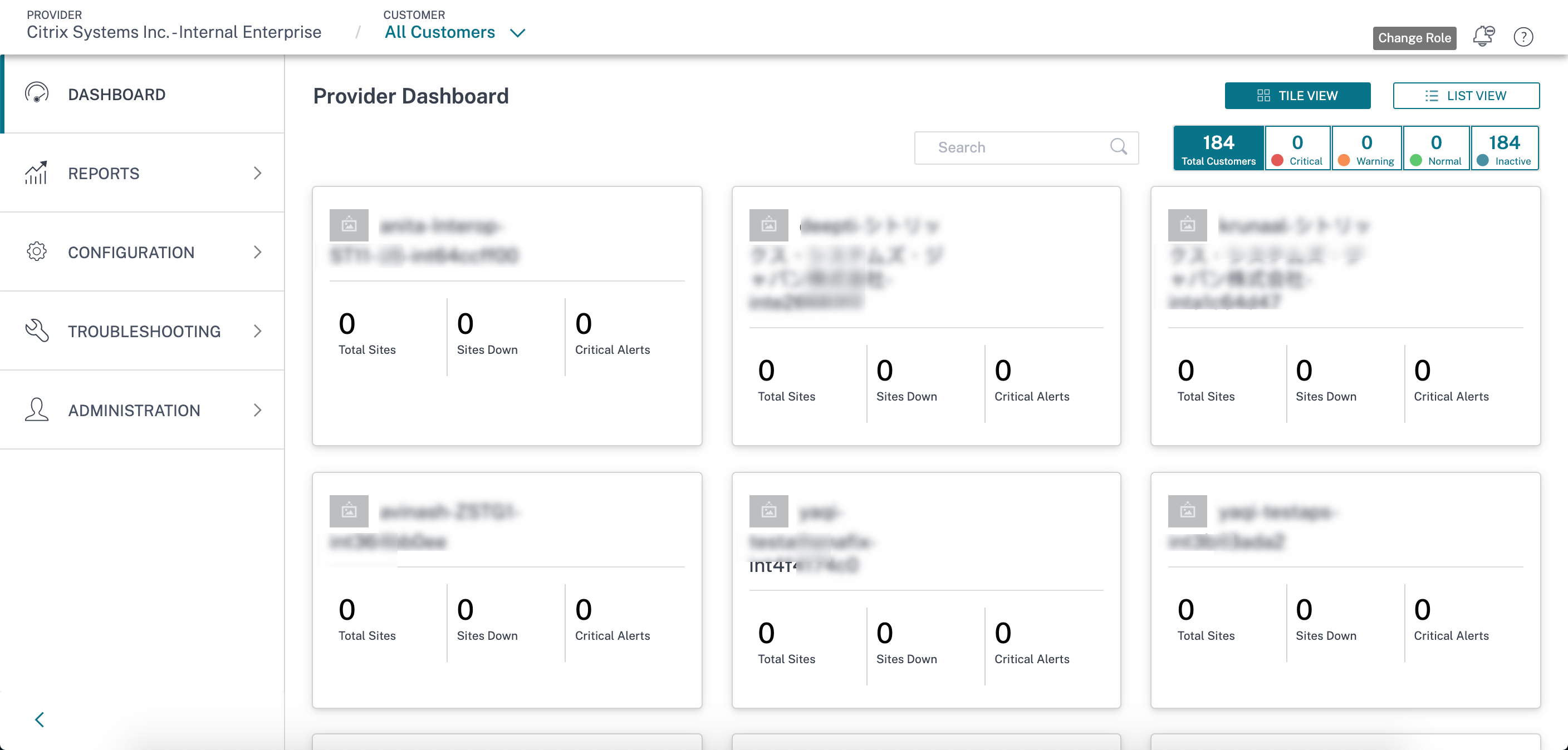 Partner's dashboard