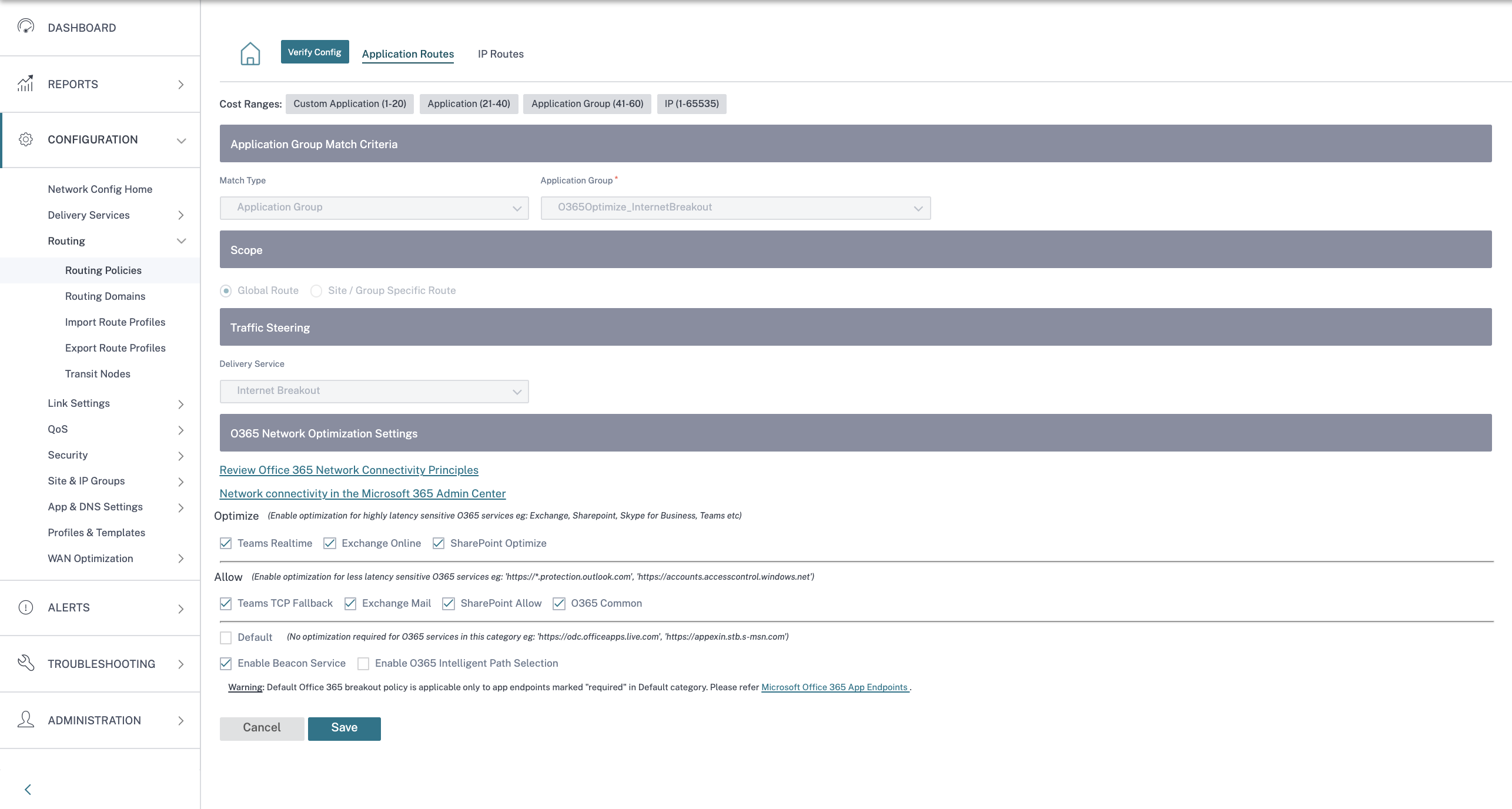 Enable beacon service