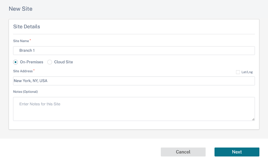 Inline mode new site addition