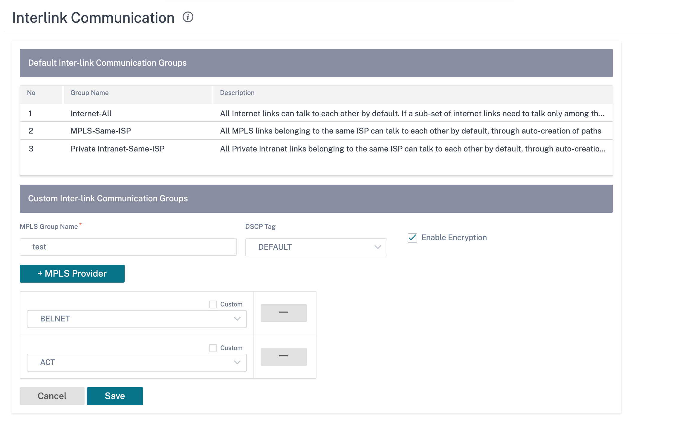 MPLS-Autopath-Gruppe