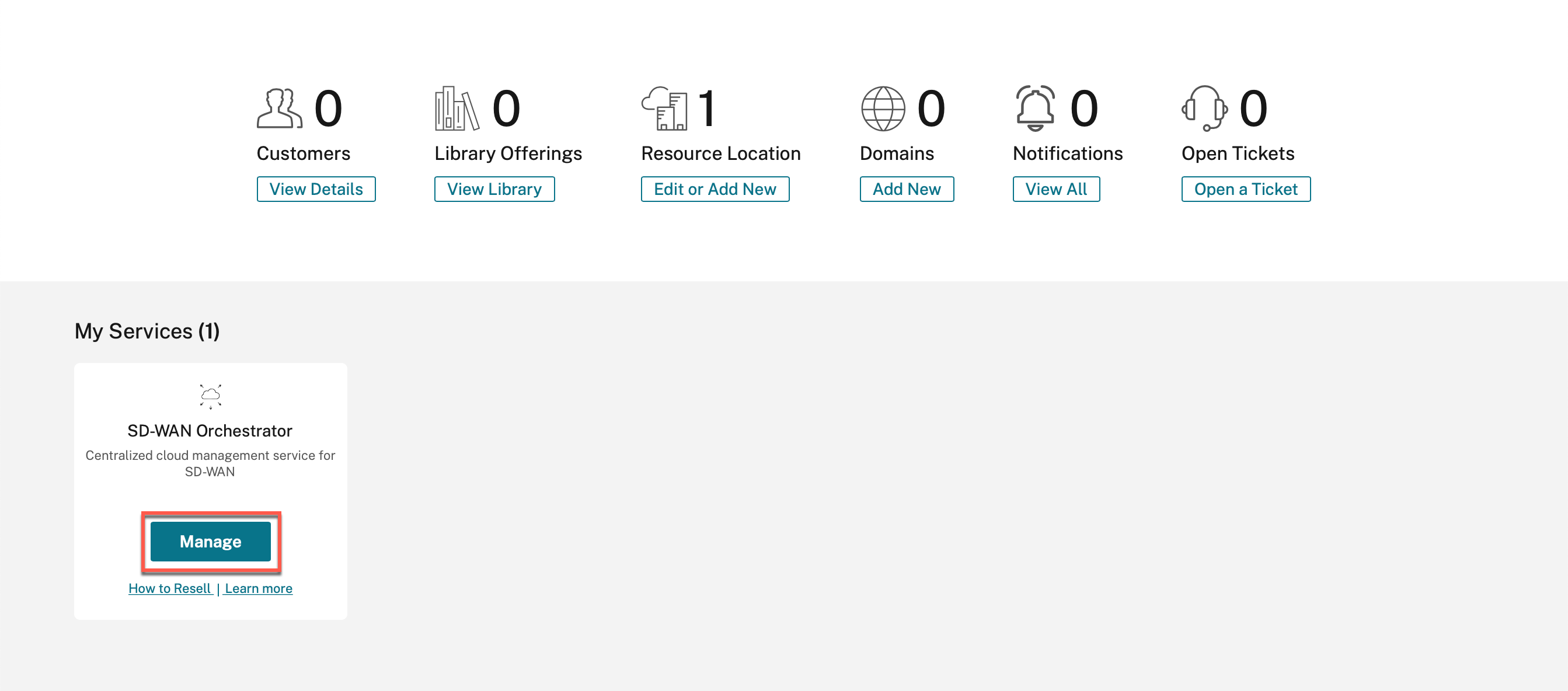 Manage Services