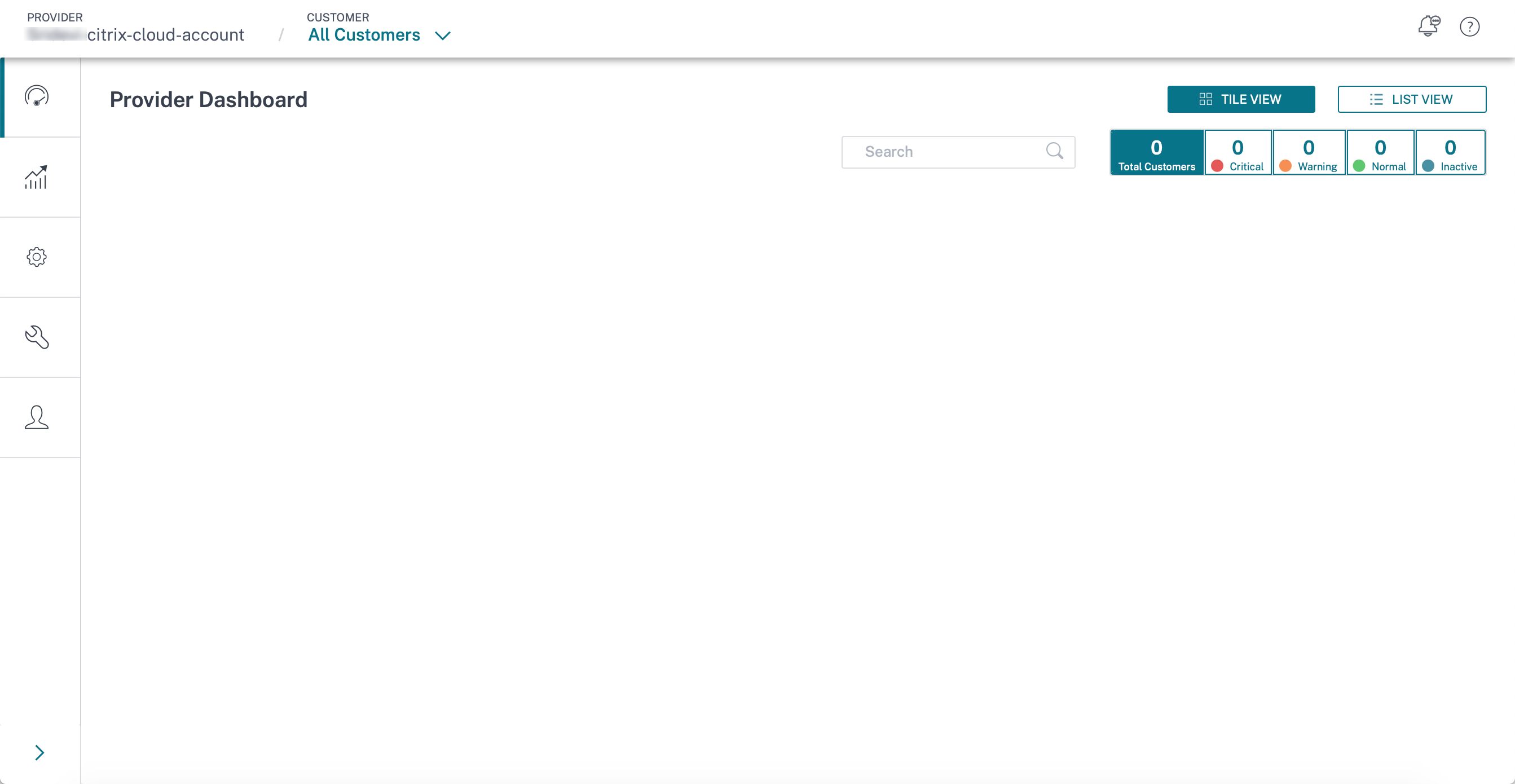 Citrix Cloud home page
