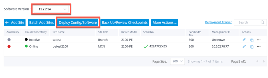 PE deployment
