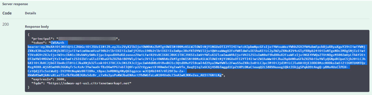 Antwort des Servers