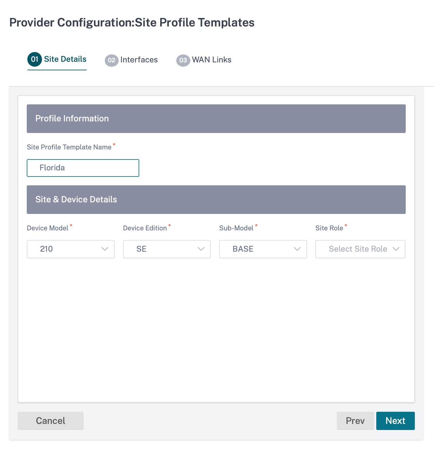 Sitedetails