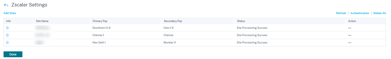 Zscaler settings