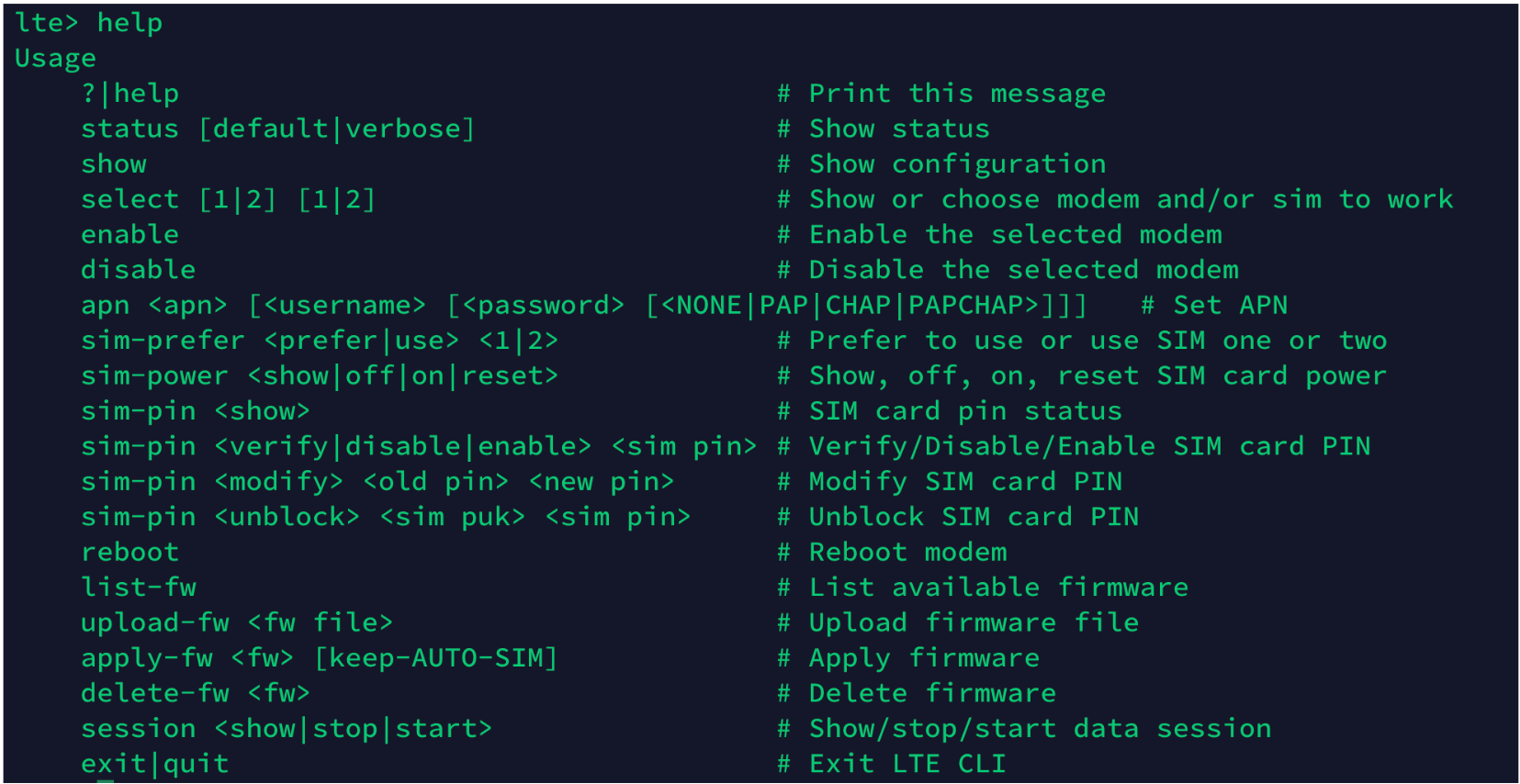 CLI 110 LTE